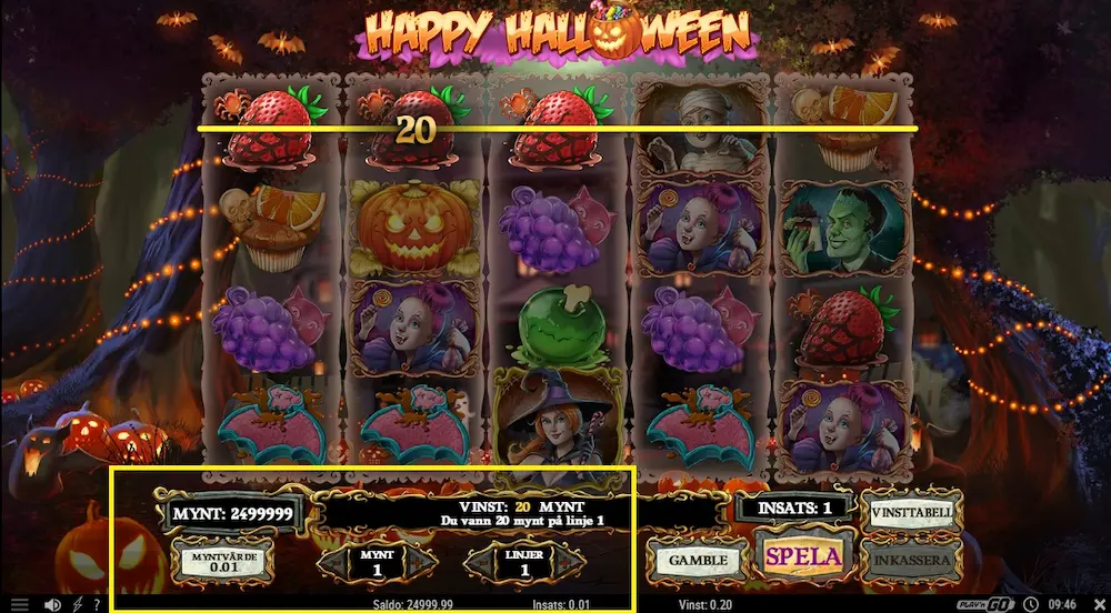 Happy Halloween lag insats slot