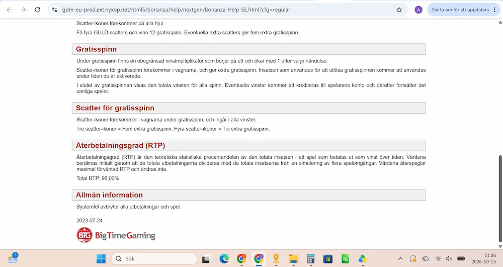 Bonanza RTP - PlayJango