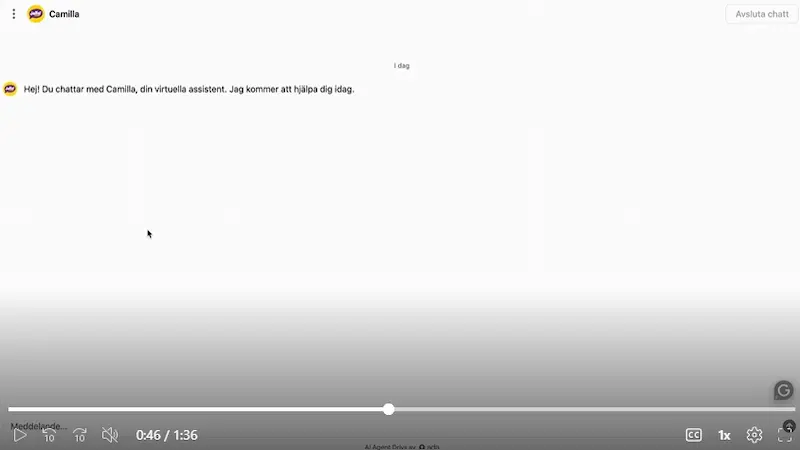 Chat bot svar jalla casino test support