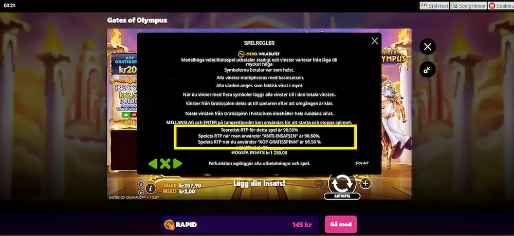 Gates of Olympus RTP Casino Epic