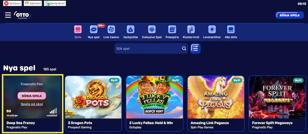 Otto casino info om spel