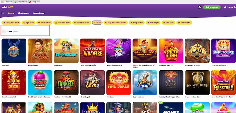 Alla Slots Jalla Casino