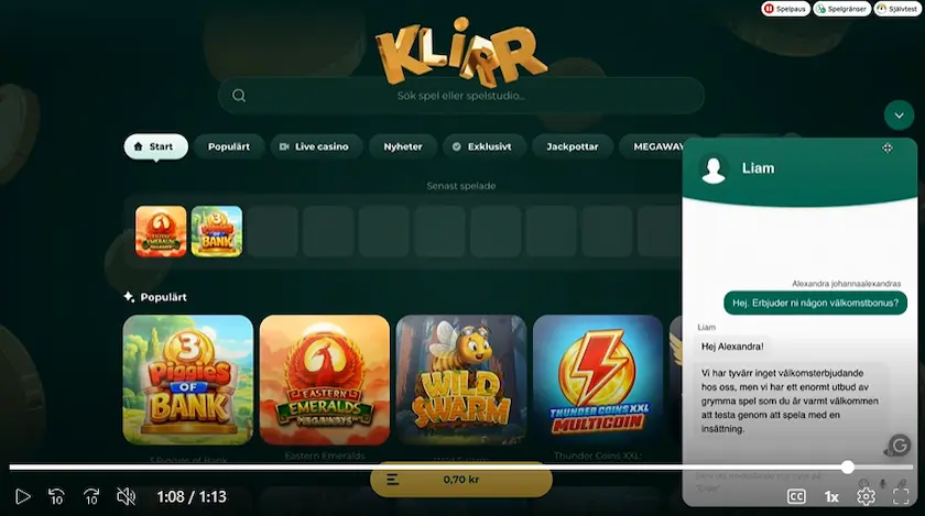Klirr support test