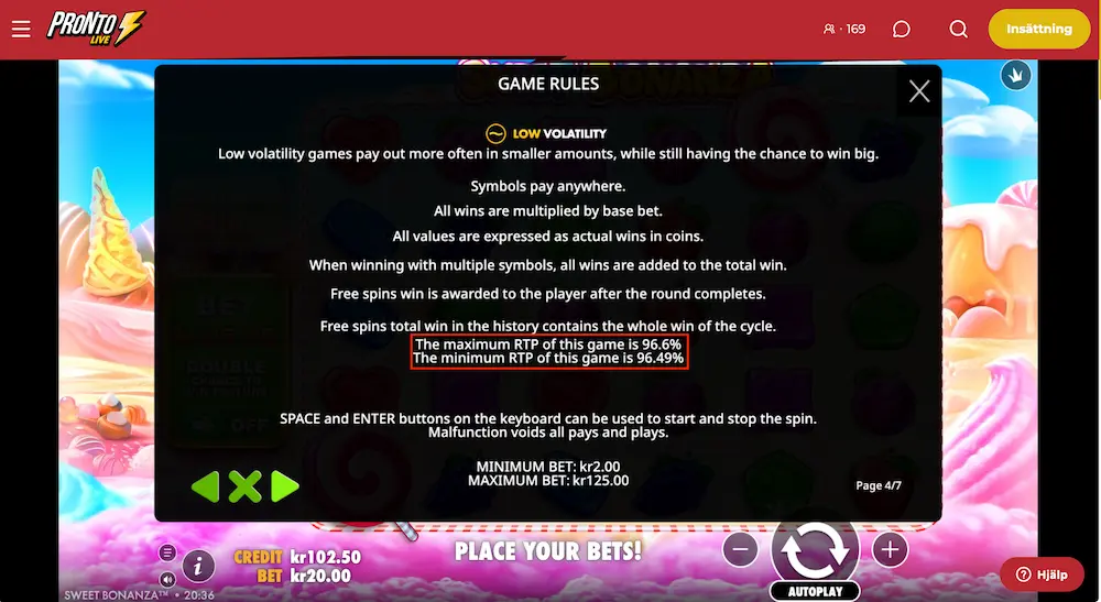 Sweet Bonanza RTP - ProntoLive