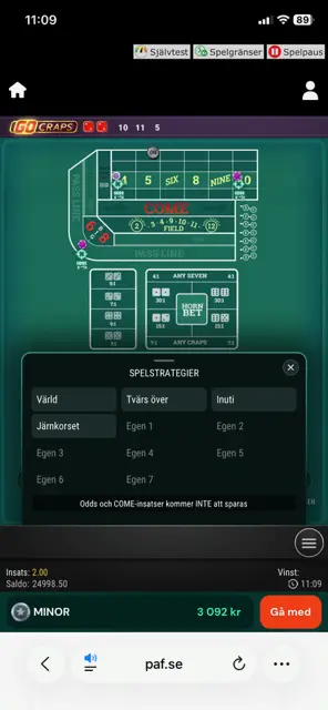 Go Craps på mobilen - strategier