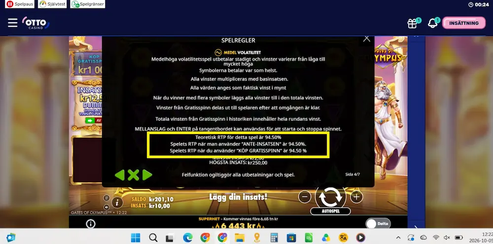 Test RTP Gates of Olympus - Otto Casino