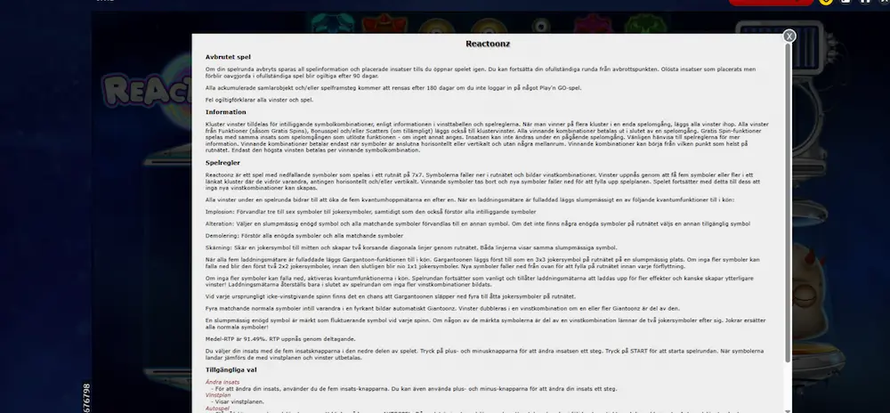 Test RTP Reactoonz Geckoplay