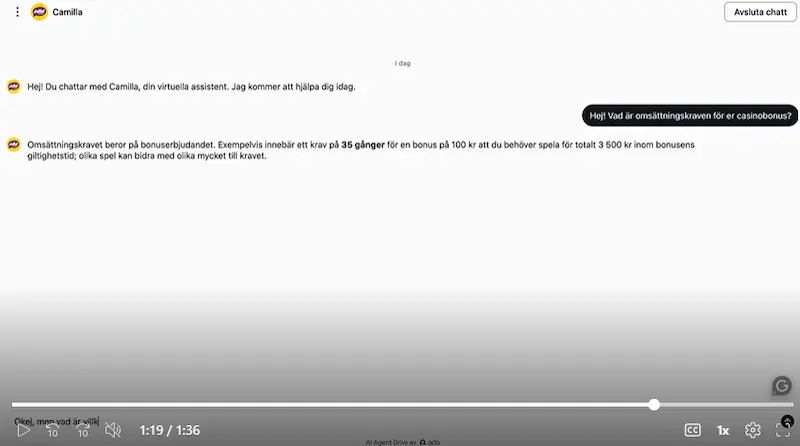 Svar live chatt test - jalla casino
