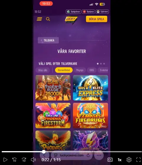 Lucky casino mobilcasino