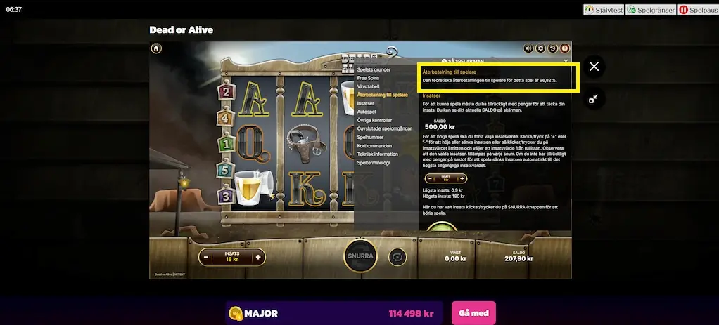 dead or alive rtp epic casino